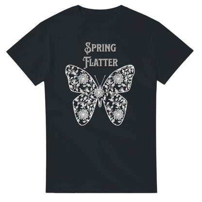 Cute Butterfly T-Shirt in lace style | Stylish 100% Cotton Tee | Casual Everyday Wear