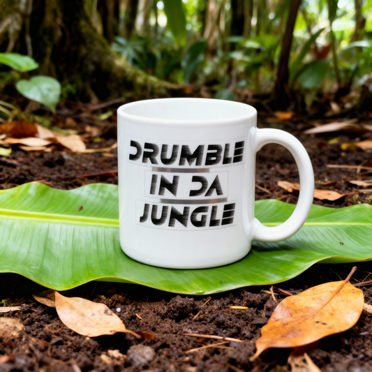 Drumble in da Jungle Mug - Ceramic Raver Cup - Perfect for Events & Daily Use - Mug