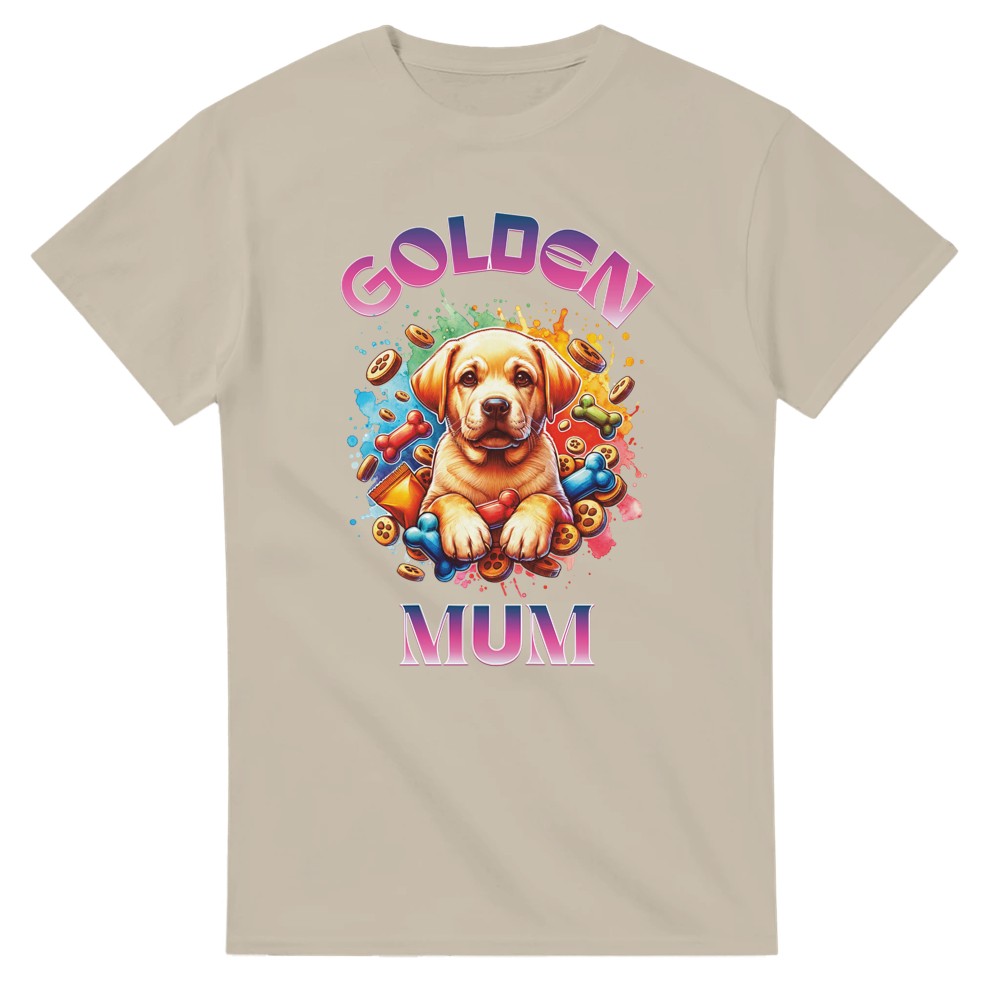 T- shirt for Golden Retriever mum. Great gift for mother’s day - Sand / 2XL - T-shirt