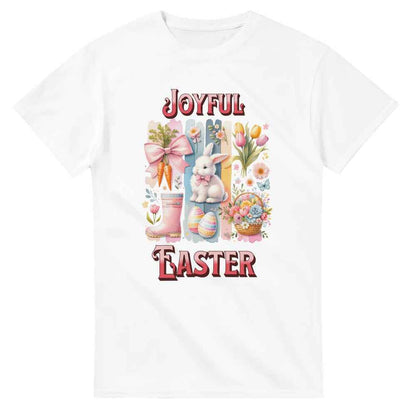 Joyful Easter T-Shirt | Cute Bunny & Egg Design | Perfect for Spring
