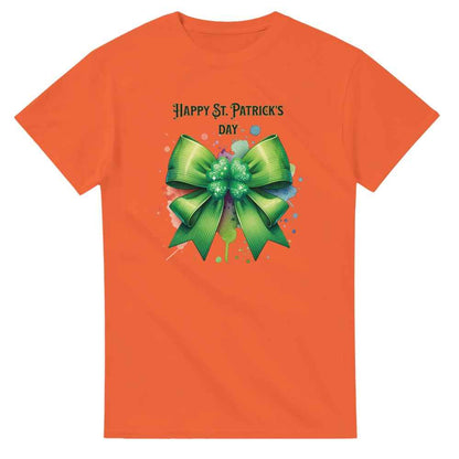 Unisex St Patrick's Day Shamrock and Bow T-Shirt | Lucky Clover Tee | Perfect Gift