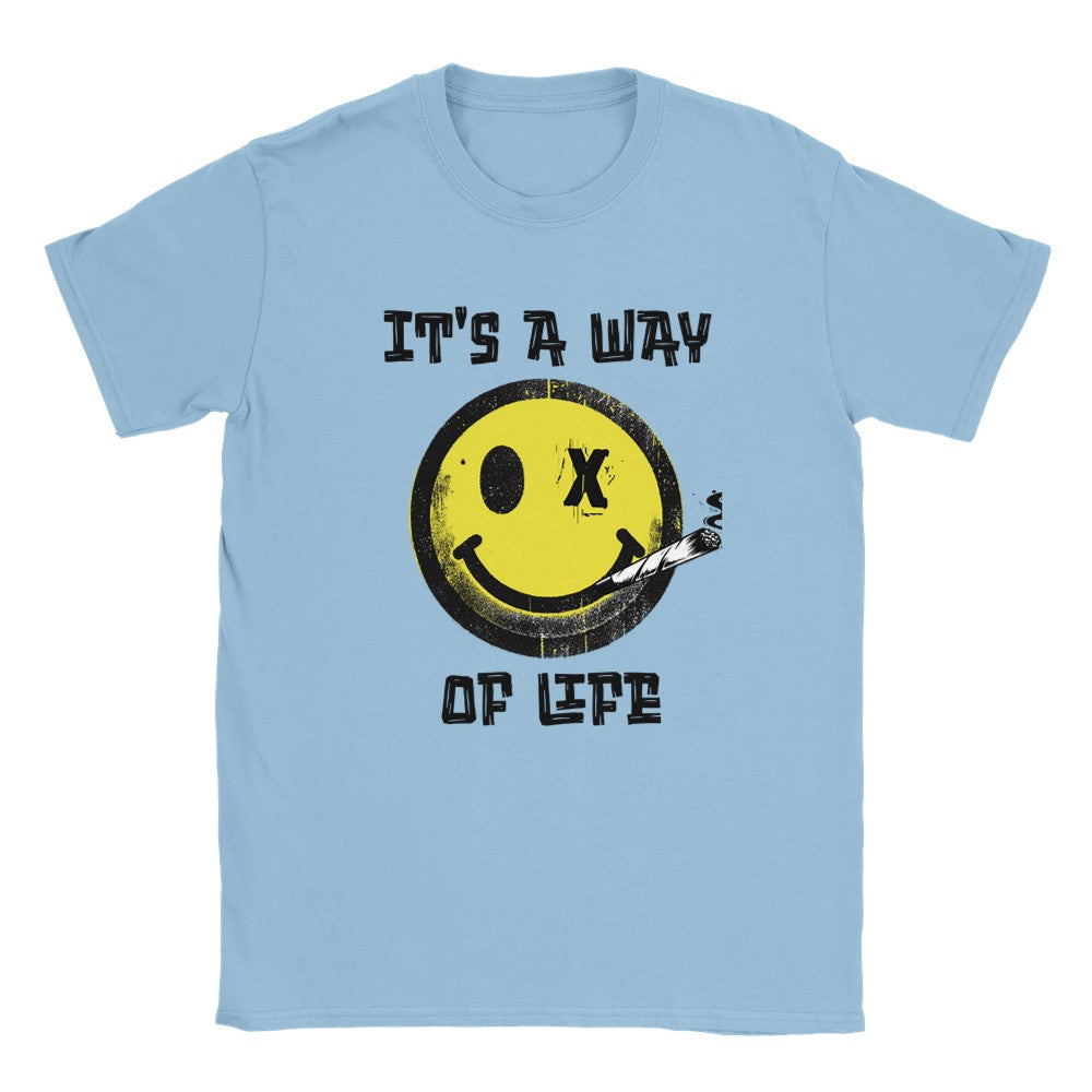 It’ a way of life t-shirt for ravers. Unisex t shirt funny aesthetic t-shirts for preppy style lovers - Light Blue / S