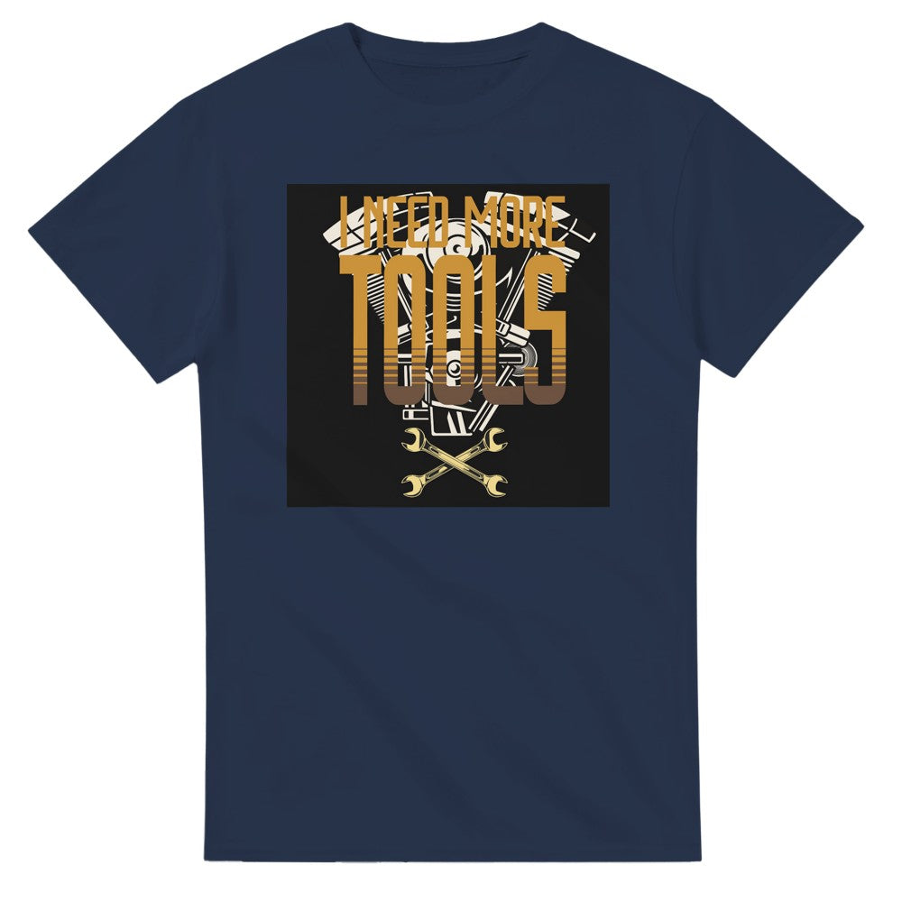 Mechanic’s cotton T-shirt Gift for mechanic I need more tools. - Navy / S - T-shirt