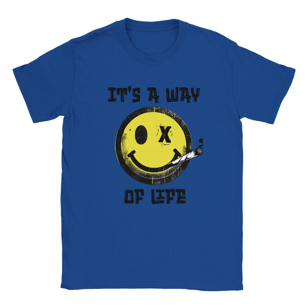 It’ a way of life t-shirt for ravers. Unisex t shirt funny aesthetic t-shirts for preppy style lovers - Royal / S
