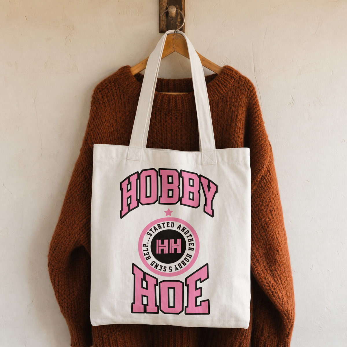 Hobby Hoe 100% Cotton Tote Bag
