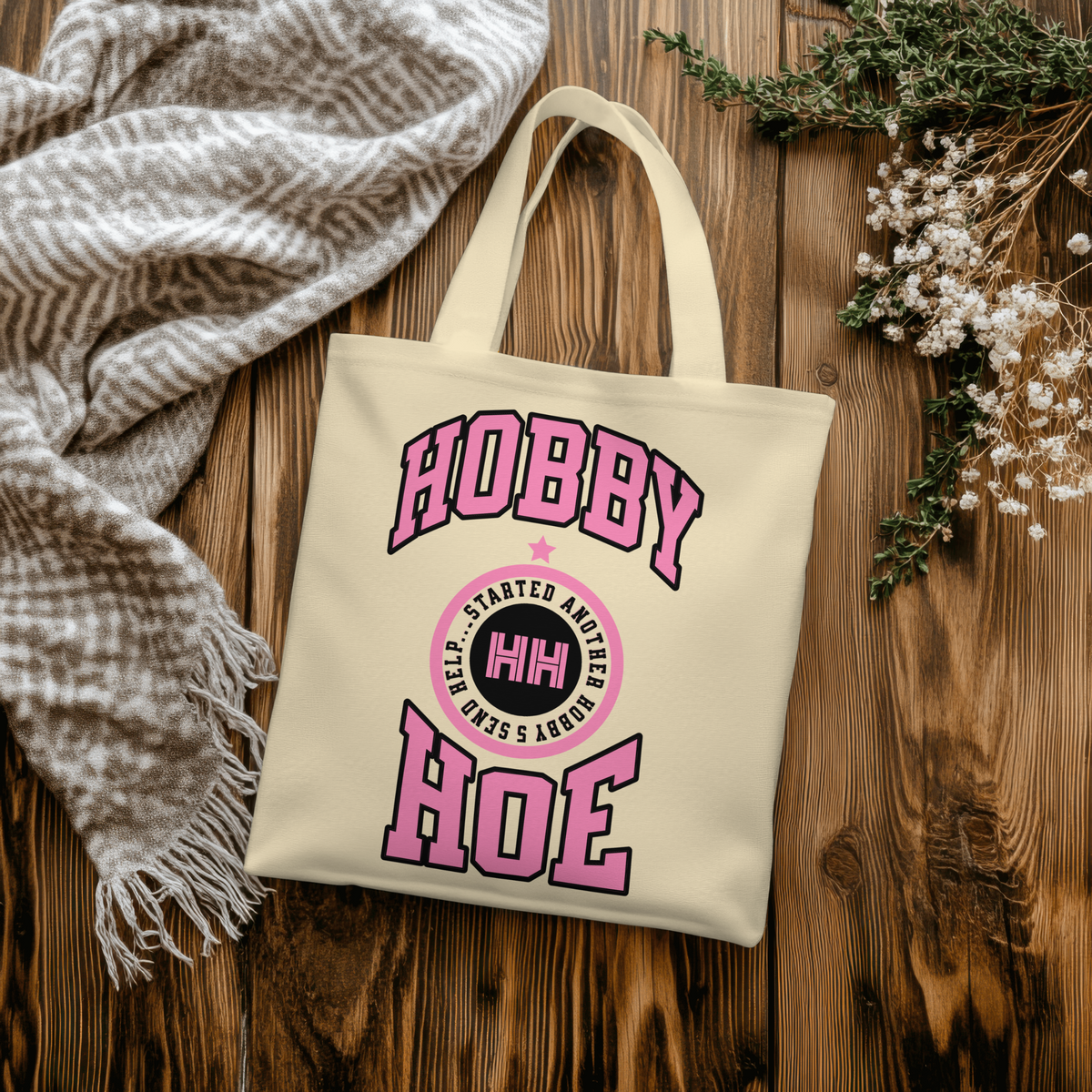 Hobby Hoe 100% Cotton Tote Bag