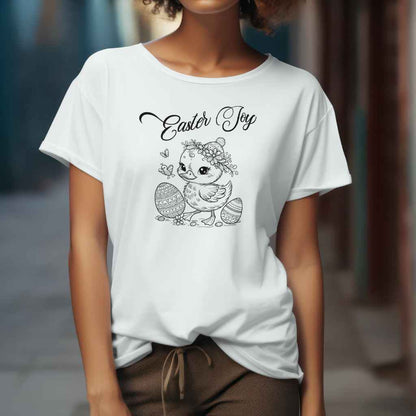 Easter Joy T-Shirt - Cute Duckling & Eggs Design - Perfect for Spring Celebrations