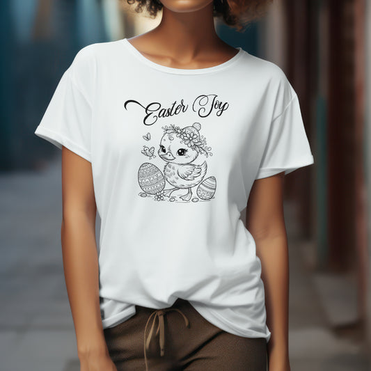 Easter Joy T-Shirt - Cute Duckling & Eggs Design - Perfect for Spring Celebrations - T-shirt
