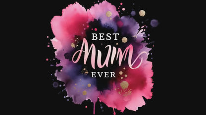 Best Mum Ever Mug – Mother’s Day Gift for Mum – 250ml White Ceramic Watercolour Accent Mug UK