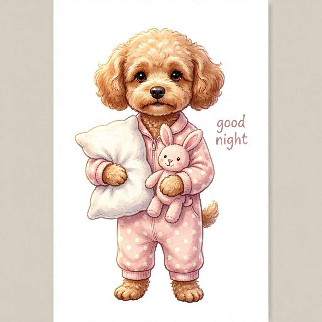 Puppy Girl Good Night Ceramic Mug – Cute Gift for Dog Lovers Different puppies Customized