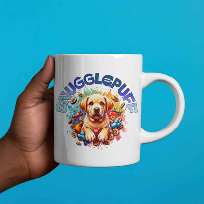 Snugglepuff Golden Retriever Puppy 250ml Ceramic Mug – Adorable Gift for Golden Retriever Lovers