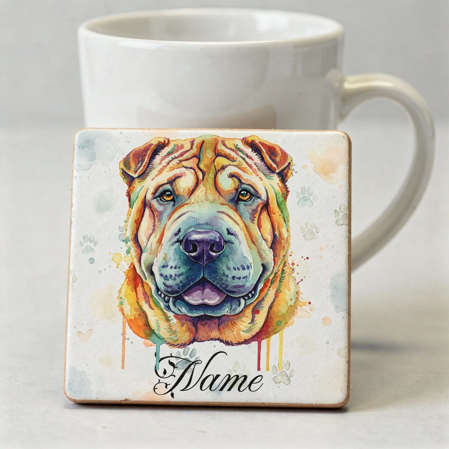 Memory Pet Mug Coaster Shirt & Tote – Personalized - Coaster